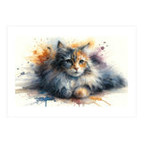 Whimsical Kitten Splash (Print Only) thumbnail