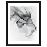 Abstract Black And White Flowing Lines Forming Organic Shapes And Forms thumbnail
