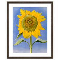 Georgia O’Keeffe – Sunflower, New Mexico (1935) | Bold Modernist Floral Painting Inspired by the American Southwest