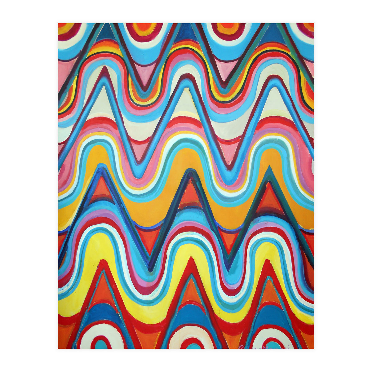 Ondas Y Triangulos (Print Only)