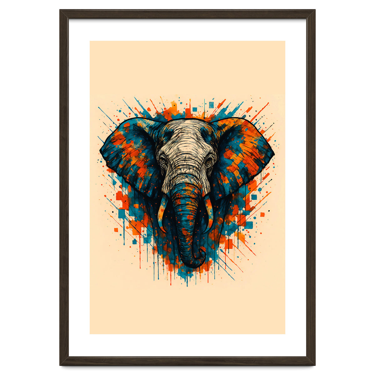 Elephant Animal Watercolor