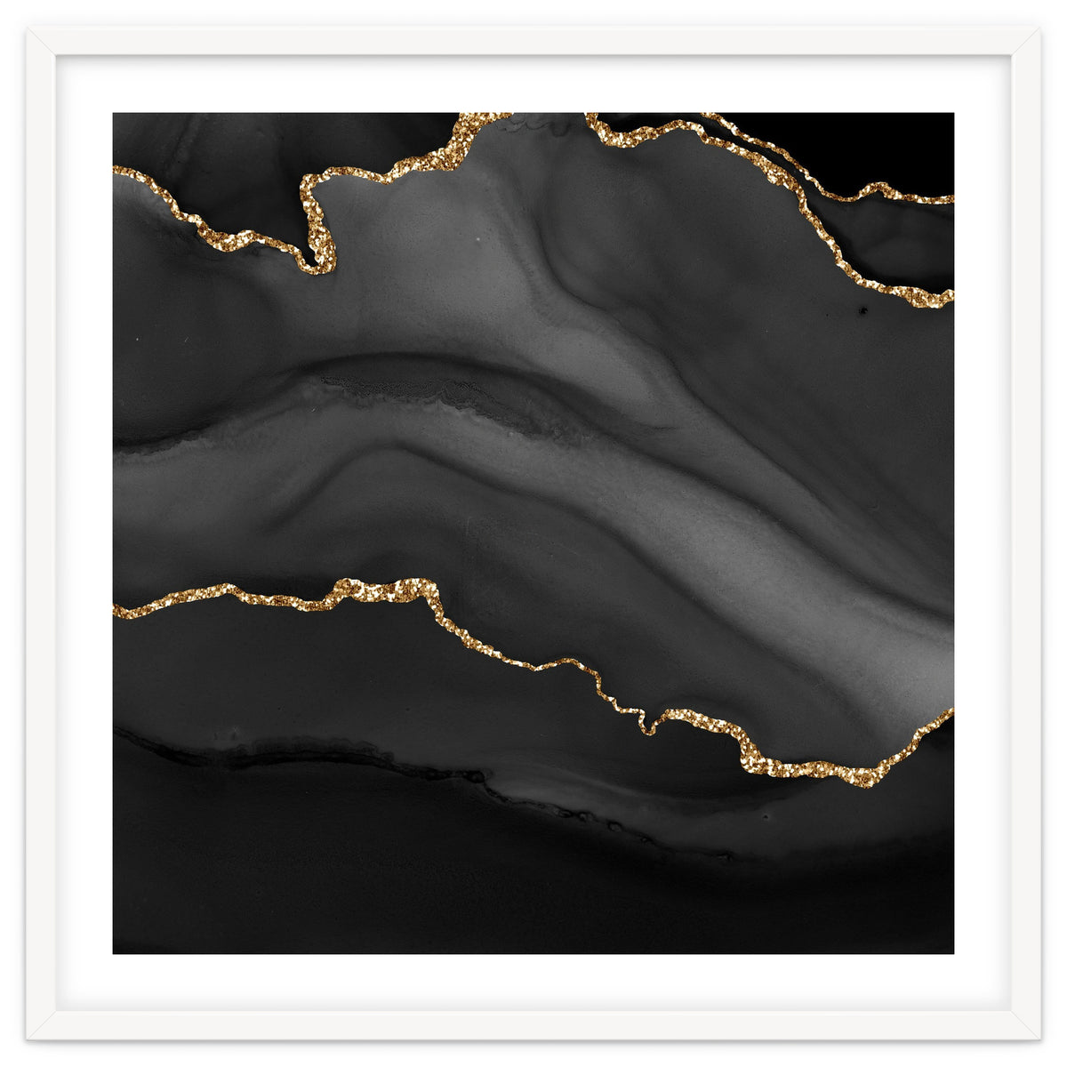 Black & Gold Agate Texture 01