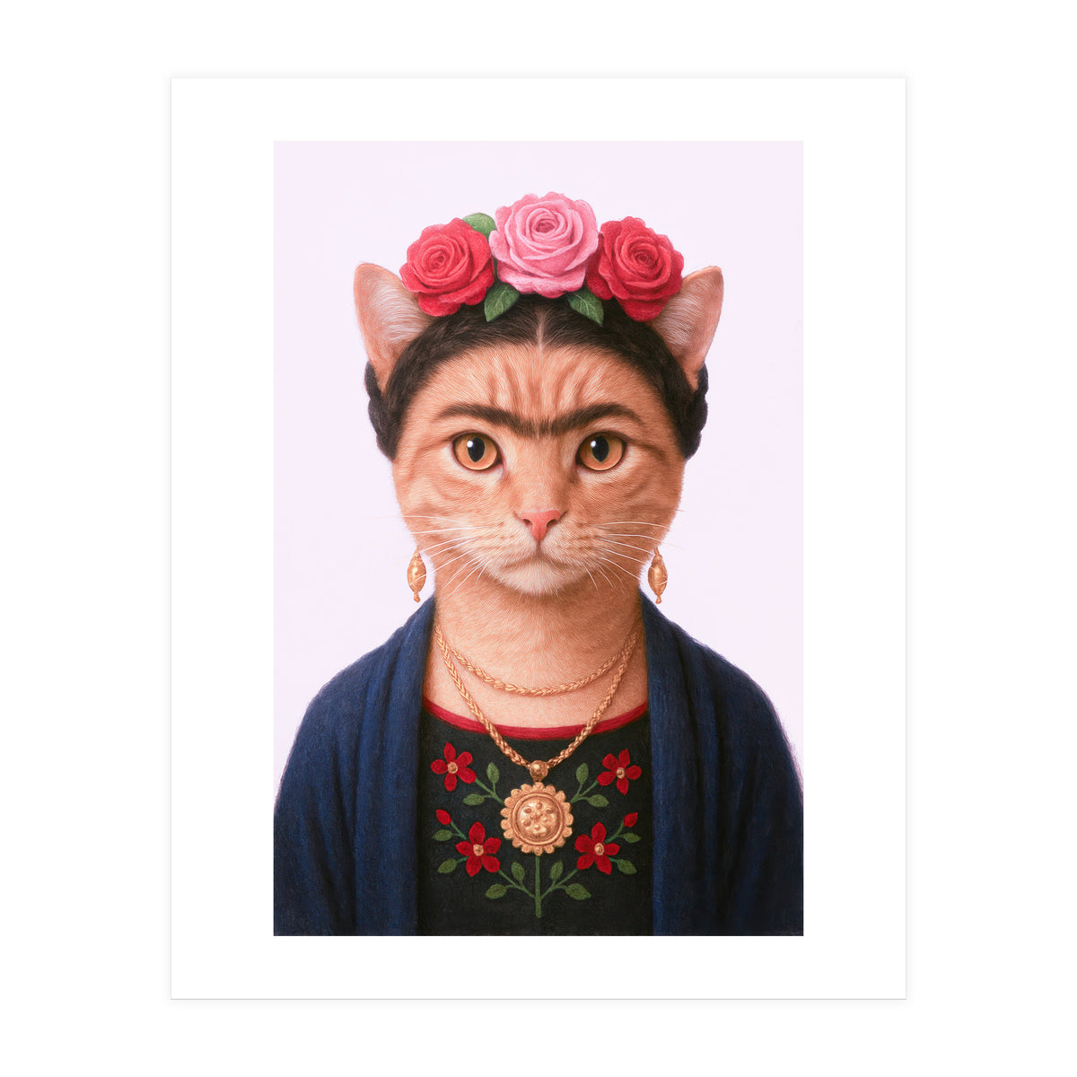 Frida KahloMeow (Print Only)