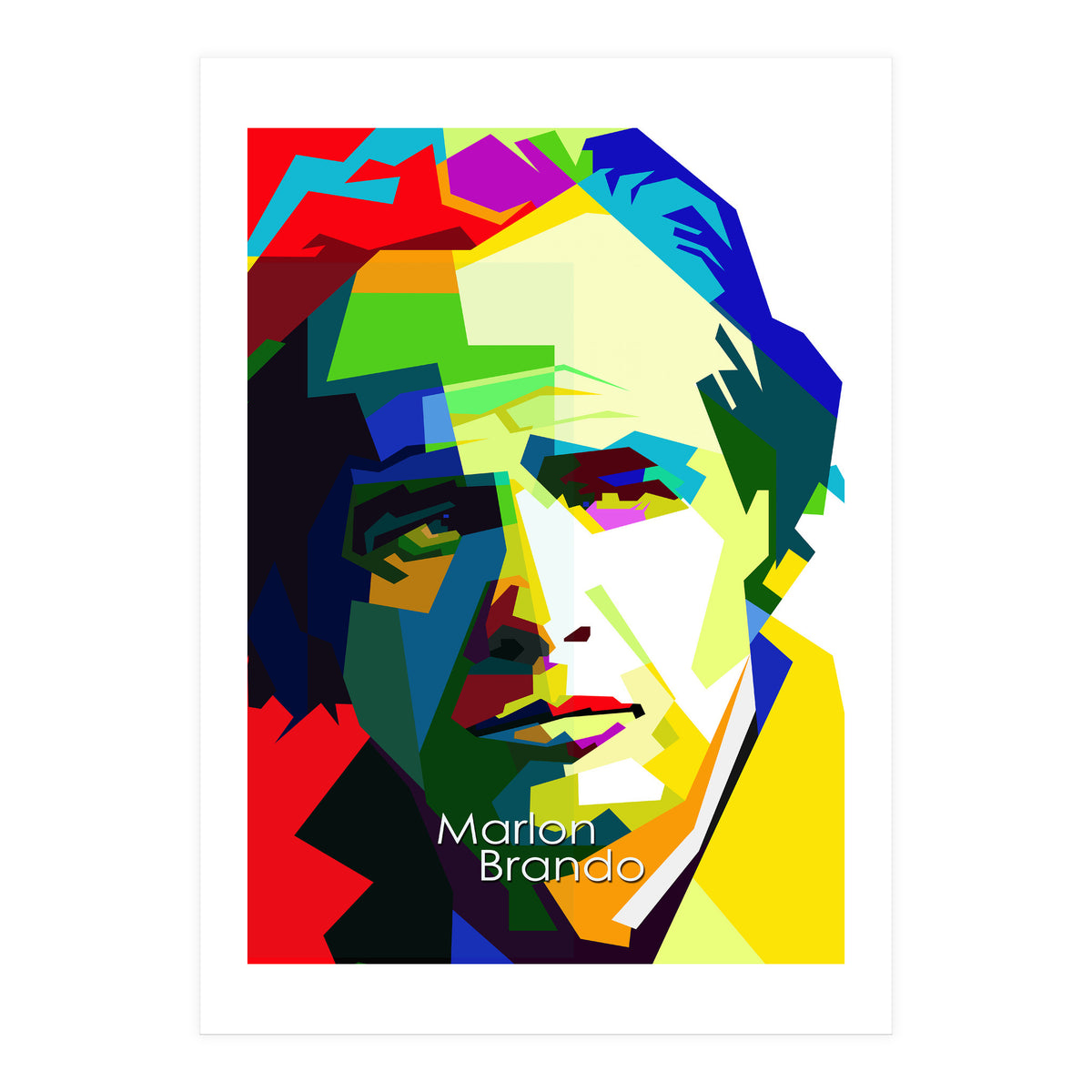 Marlon Brando Hollywood Legend Pop Art WPAP (Print Only)