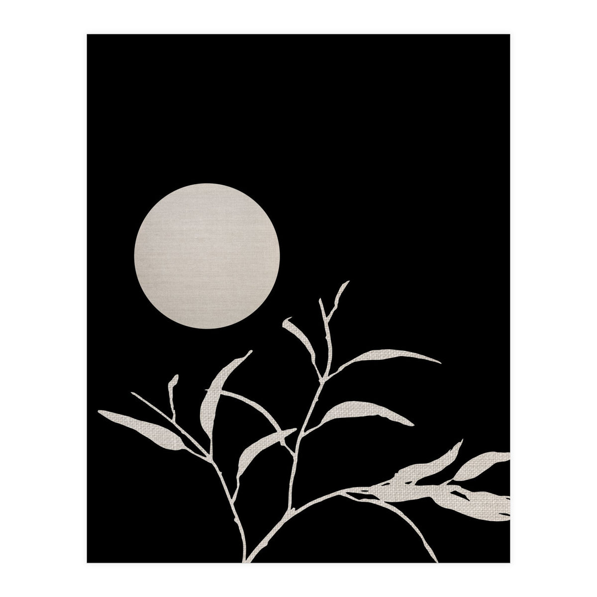 Moon & Leaf  (Print Only)