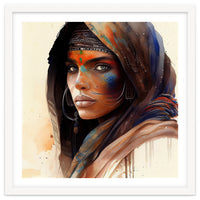 Watercolor Tuareg Woman #9