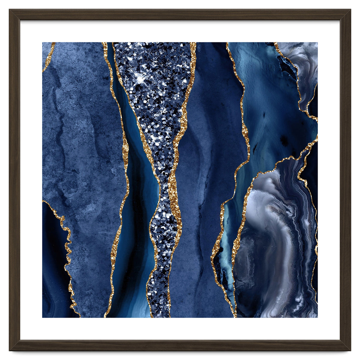 Agate Glitter Ocean Texture 06