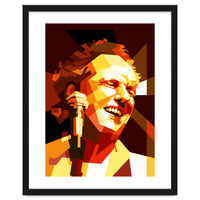 Lee Ritenour Jazz Guitarist Retro Portrait