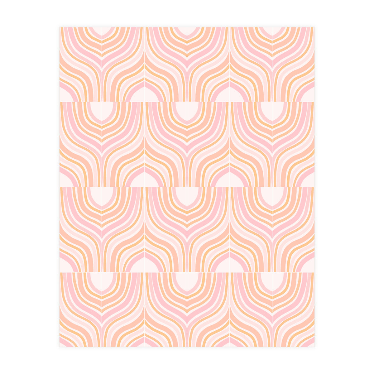 Peachy Marbeling Tiles (Print Only)