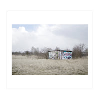 Graffiti barn in the middle of nowhere (Print Only)