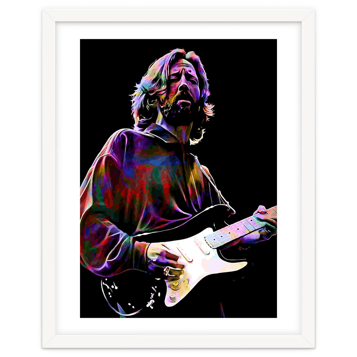 Eric Clapton Rock and Blues Guitarist Legend v4
