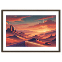 Vintage Chile, Atacama Desert Sunset Poster