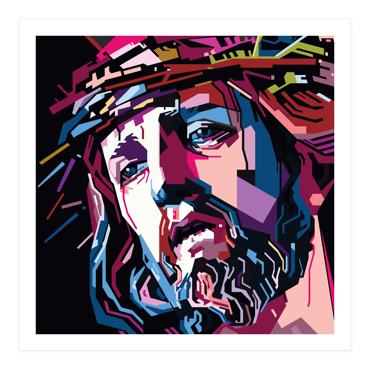 Jesus Christ Style WPAP (Print Only)