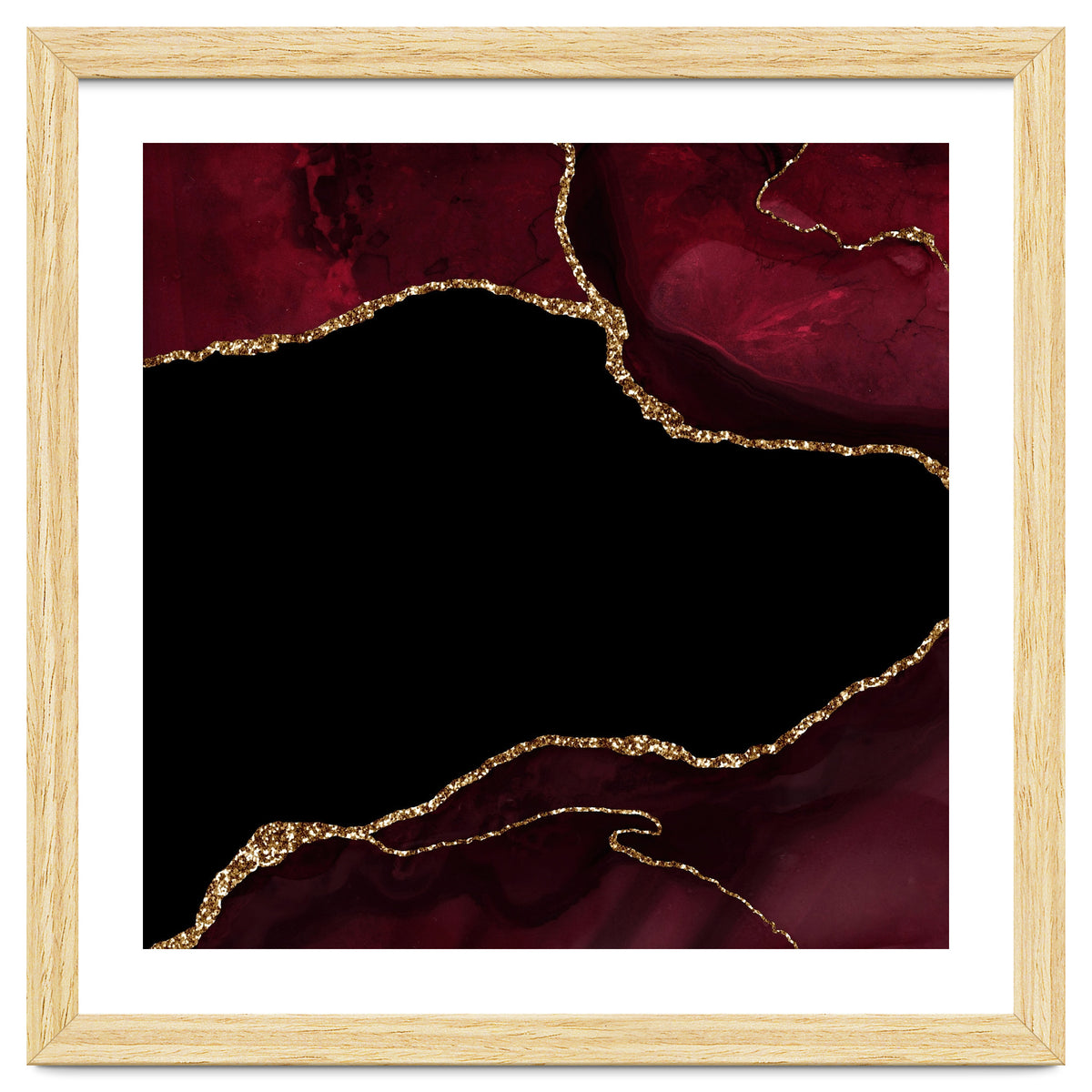 Burgundy & Gold Agate Texture 04