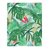 The Tropics | Jungle Botanical Bird of Paradise Illustration | Forest Palm Monstera Banana Leaves (Print Only) thumbnail