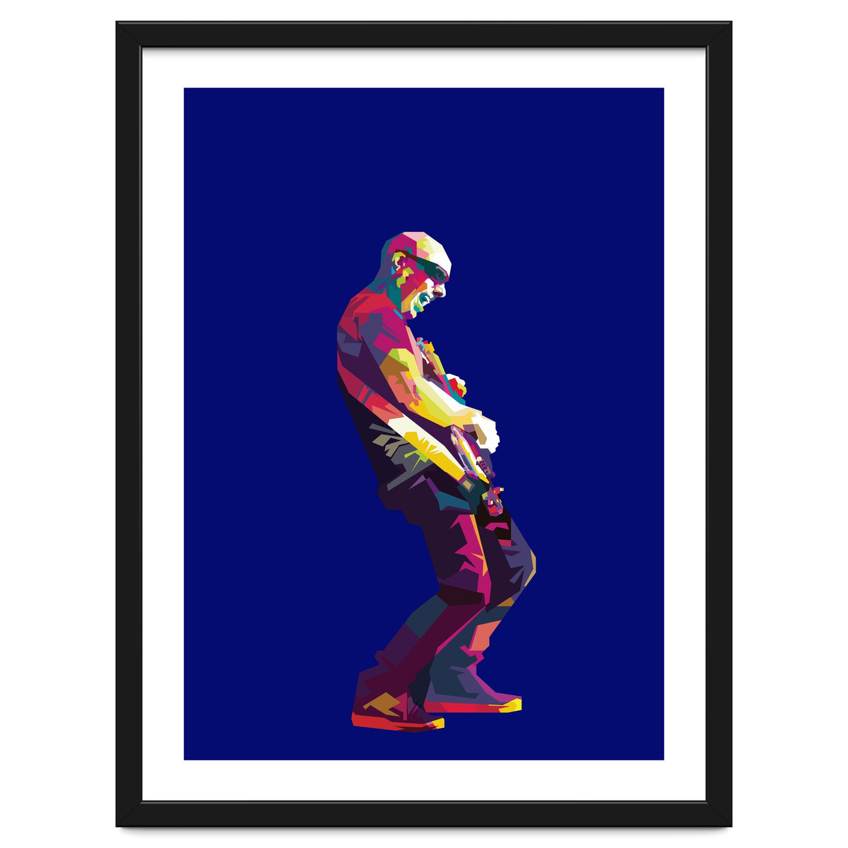 Joe Satriani Rock Guiatist Pop Art WPAP