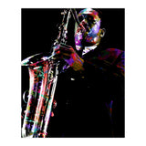 John Coltrane American Jazz Saxophonist Colorful (Print Only) thumbnail