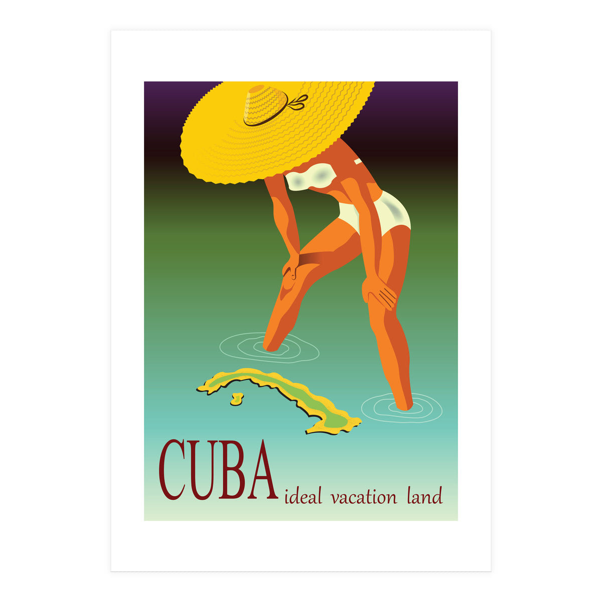 Cuba, Ideal Vacation Land (Print Only)