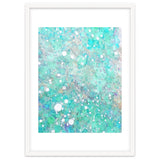 Blue Green Dreamy Marble, Minimal Abstract Pastel Graphic Design Eclectic Bohemian Painting Texture thumbnail
