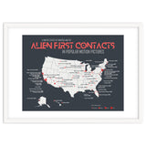 USA Map of Alien First Contacts in Movies thumbnail