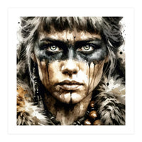 Fur Collar Warrior Portrait (Print Only)