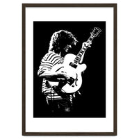 Pat Metheny American Jazz Musician in Monochrome