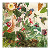 Exotic Lush Jungle And Wild Animals Landscape (Print Only) thumbnail