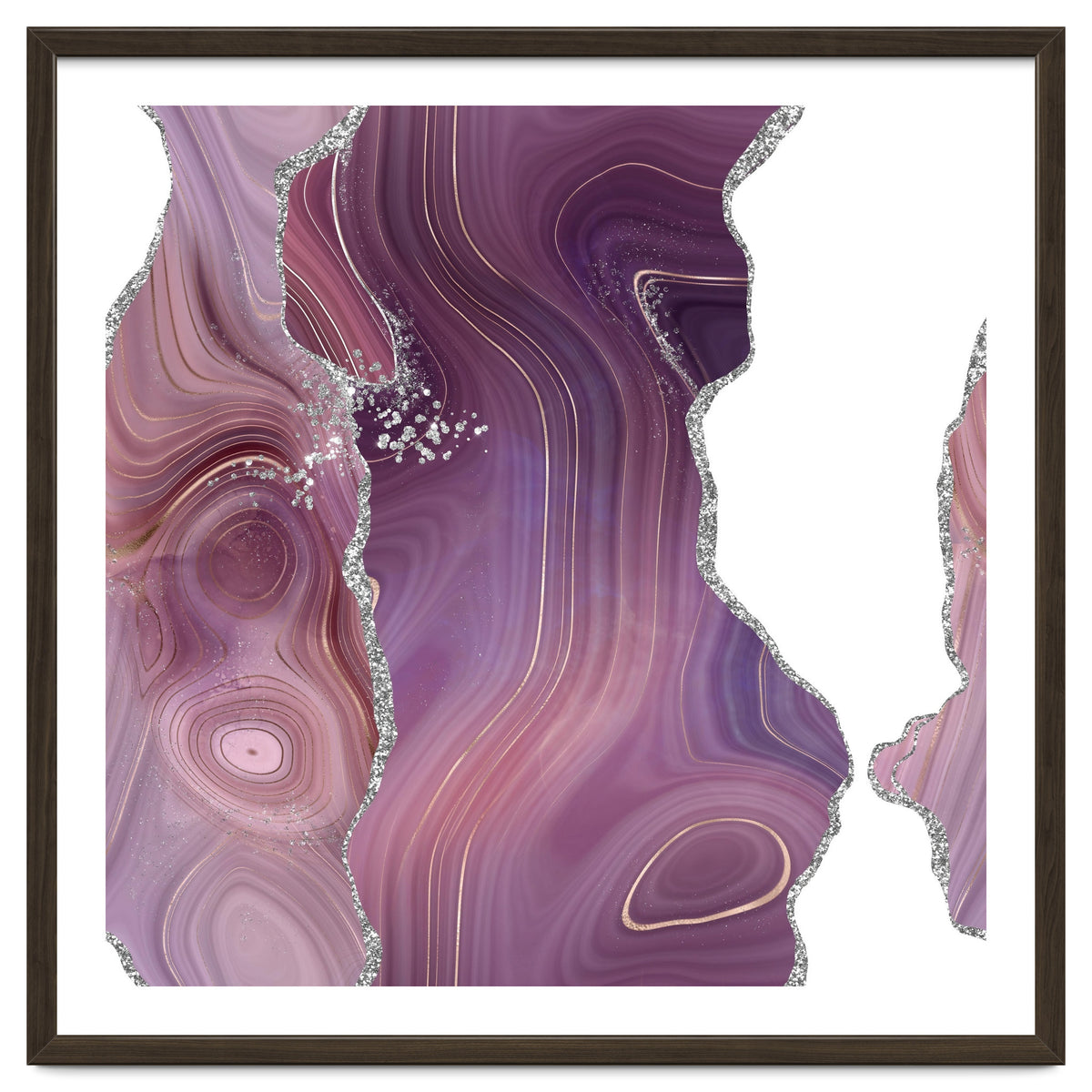 Mauve & Silver Agate Texture 05