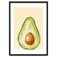 Avocado Half, Fresh Food Kitchen Art
