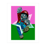 Mario Bross Typo Style Cartoon Pop Art (Print Only) thumbnail