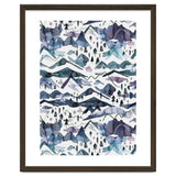 Watercolor Landscape Blue Mountains thumbnail