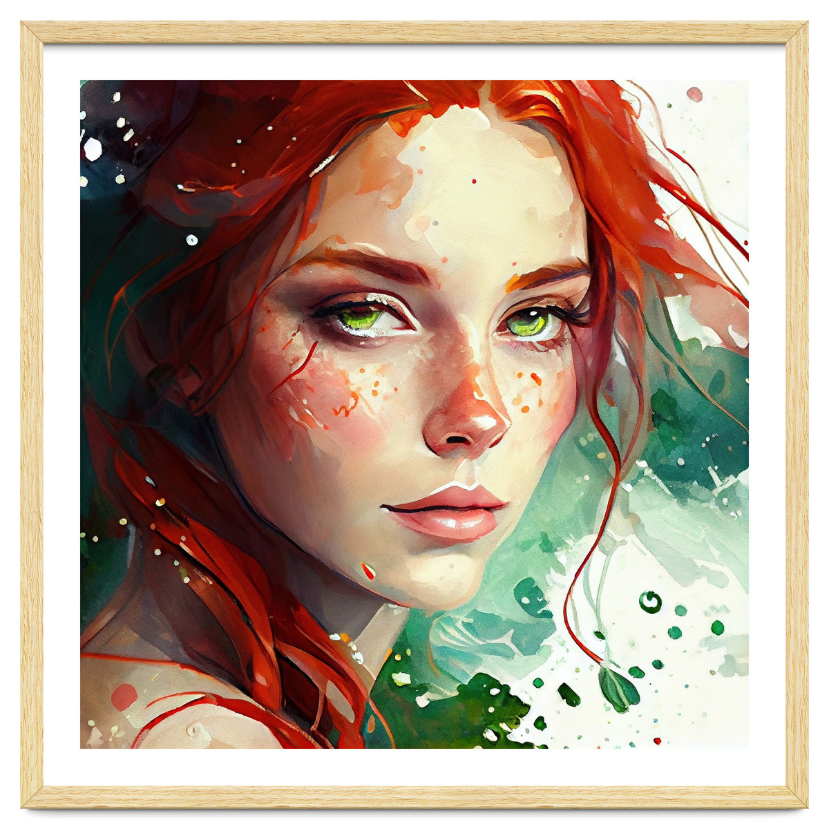 Watercolor Little Mermaid