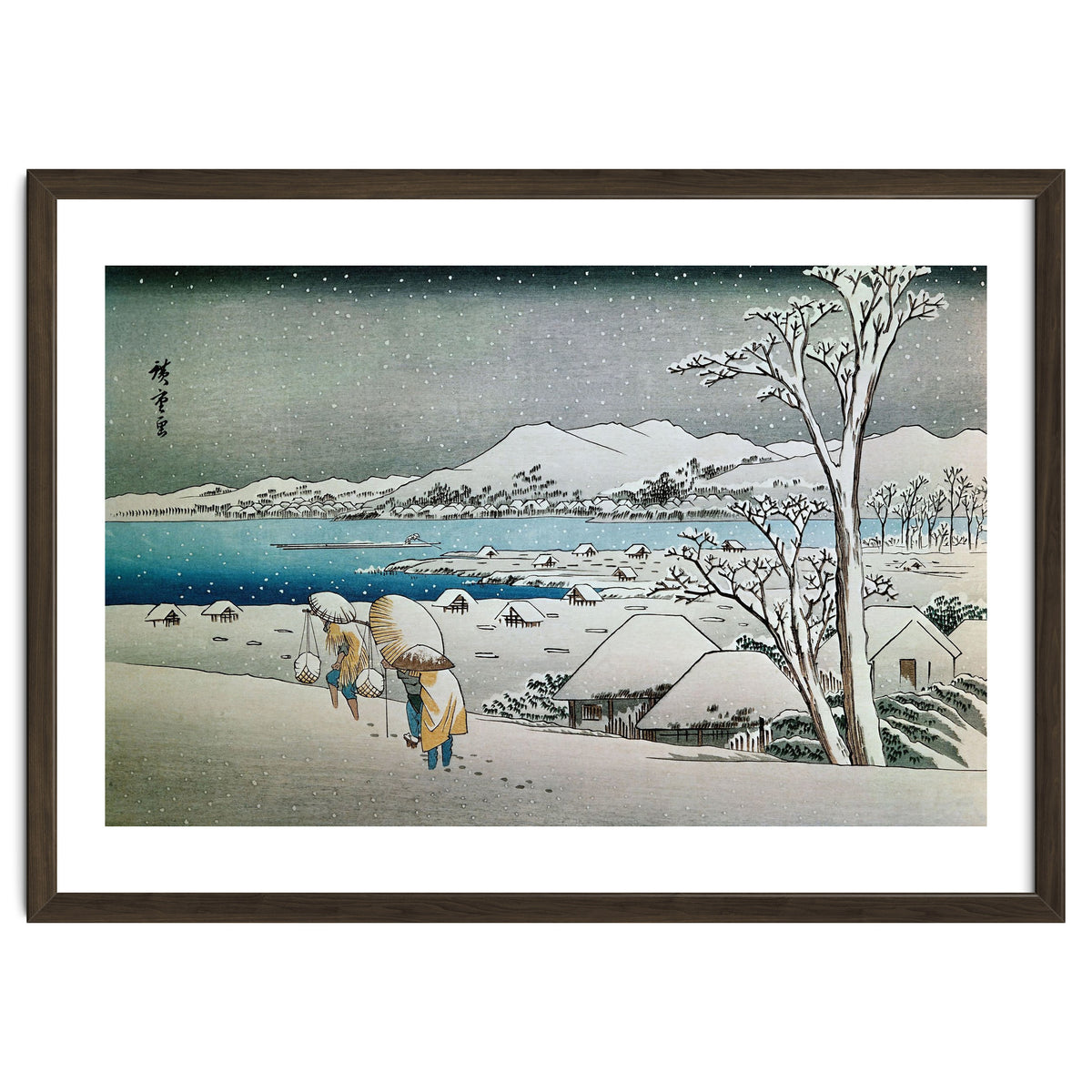 SNOW LANDSCAPE - JAPANESE ENGRAVING - 19TH CENTURY.