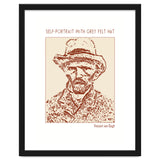 Self Portrait With Grey Felt Hat – Vincent Van Gogh thumbnail