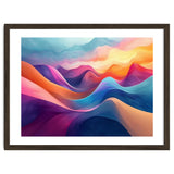 Vibrant Abstract Flowing Peaks Art thumbnail