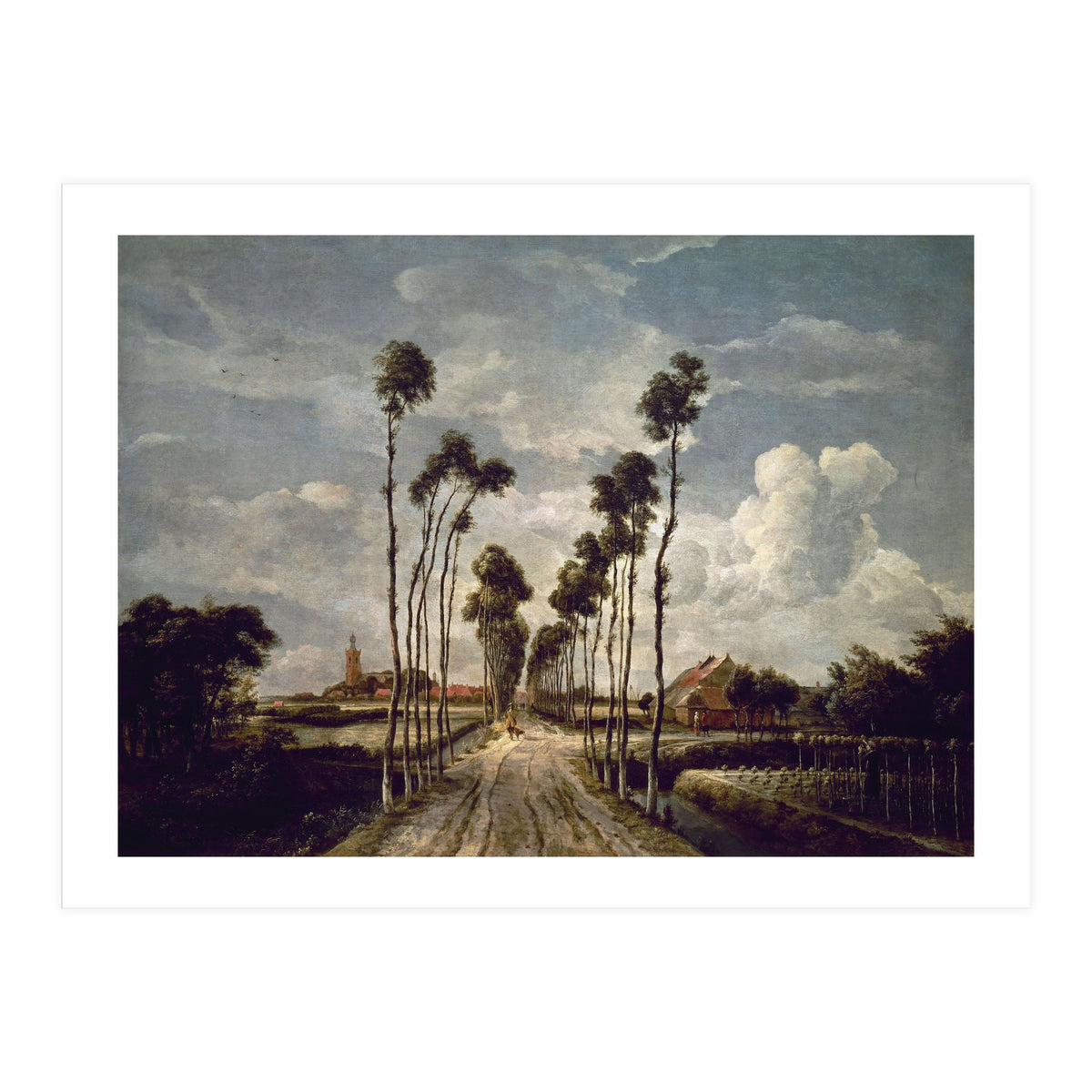 'The Avenue at Middelharnis', 1689, Oil on canvas, 103 x 141 cm. (Print Only)