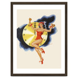 Pinup Girl Celebrating New Year thumbnail