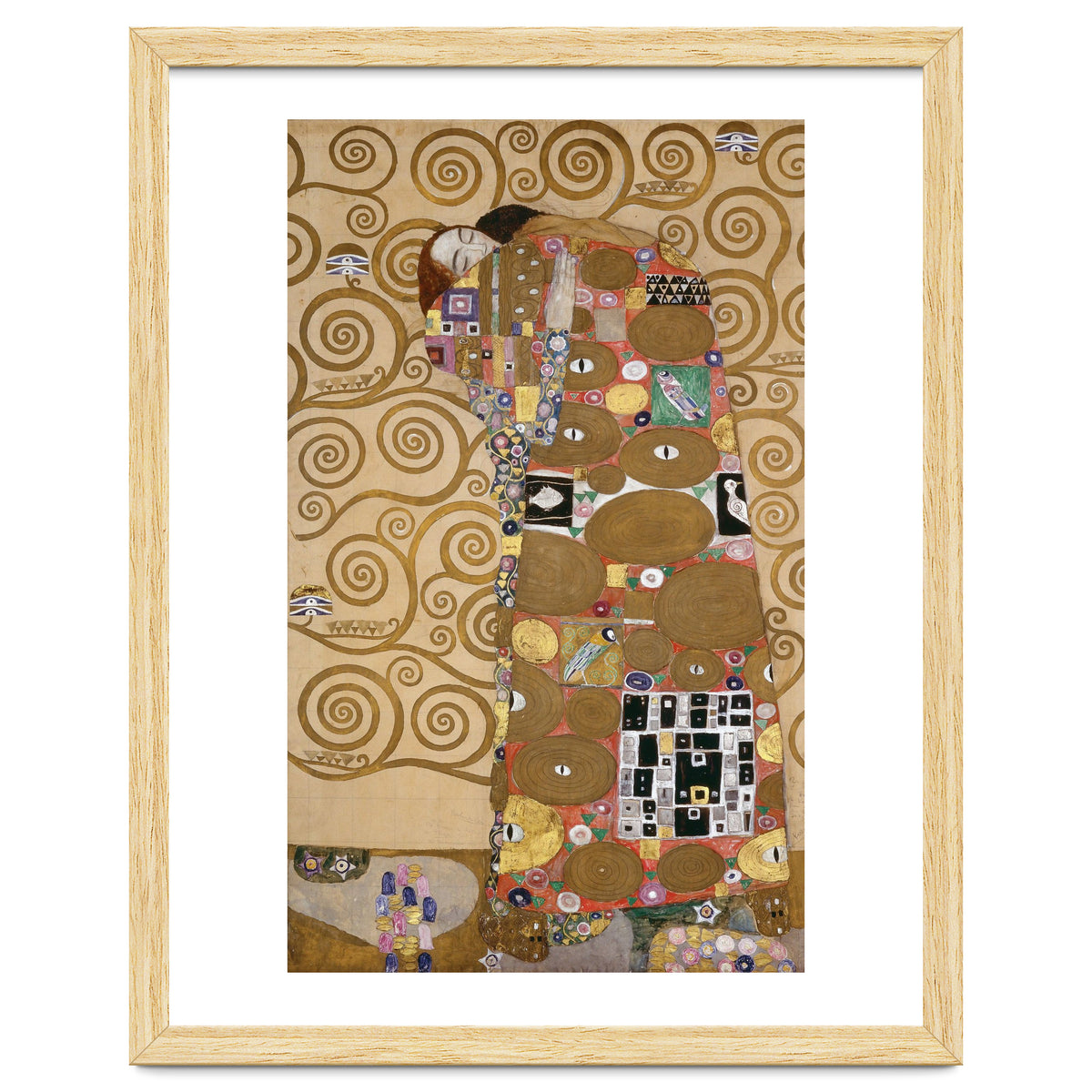 Sketches for the Frieze for the Palais Stoclet in Brussels, Belgium. Watercolour and pencil.