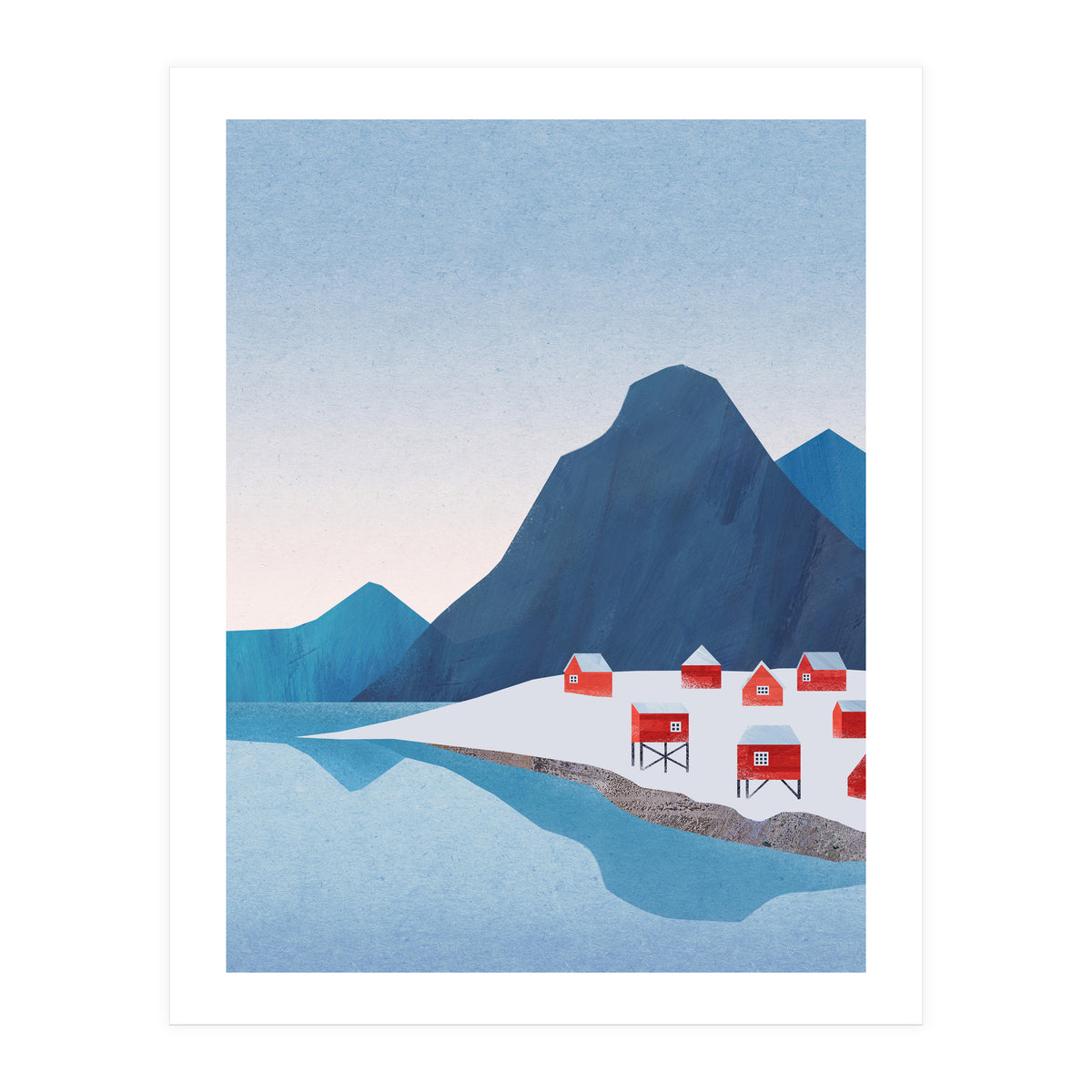 Red Houses, Lofoten (Print Only)