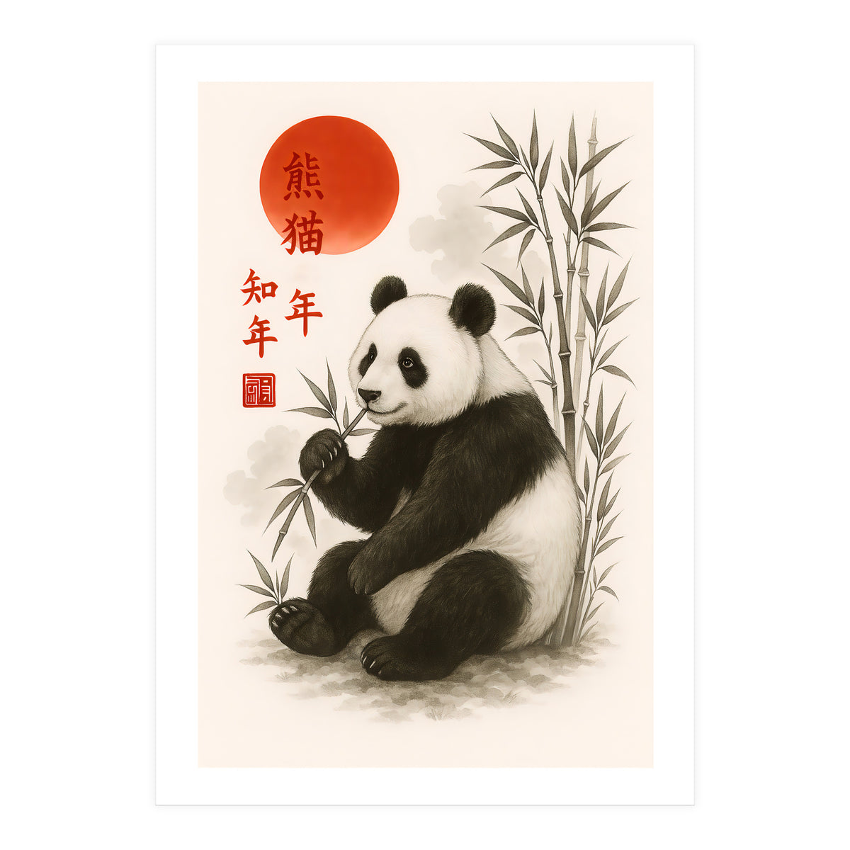 Panda Japnese (Print Only)