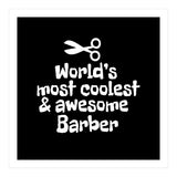 World's most coolest and awesome barber (Print Only) thumbnail