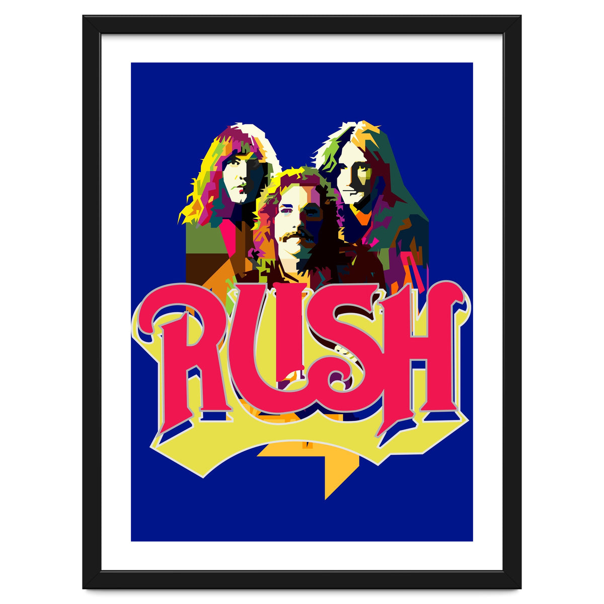 Rush Rock In Rio Pop Art WPAP