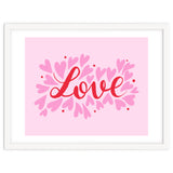 Love hearts - pink and red thumbnail