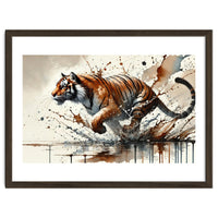 Dynamic Tiger In Motion