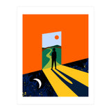 The Path Ahead, Abstract Concept Positivity Growth Mindset People, Eclectic Inspire Bohemian Contemporary Modern Pop Art (Print Only) thumbnail