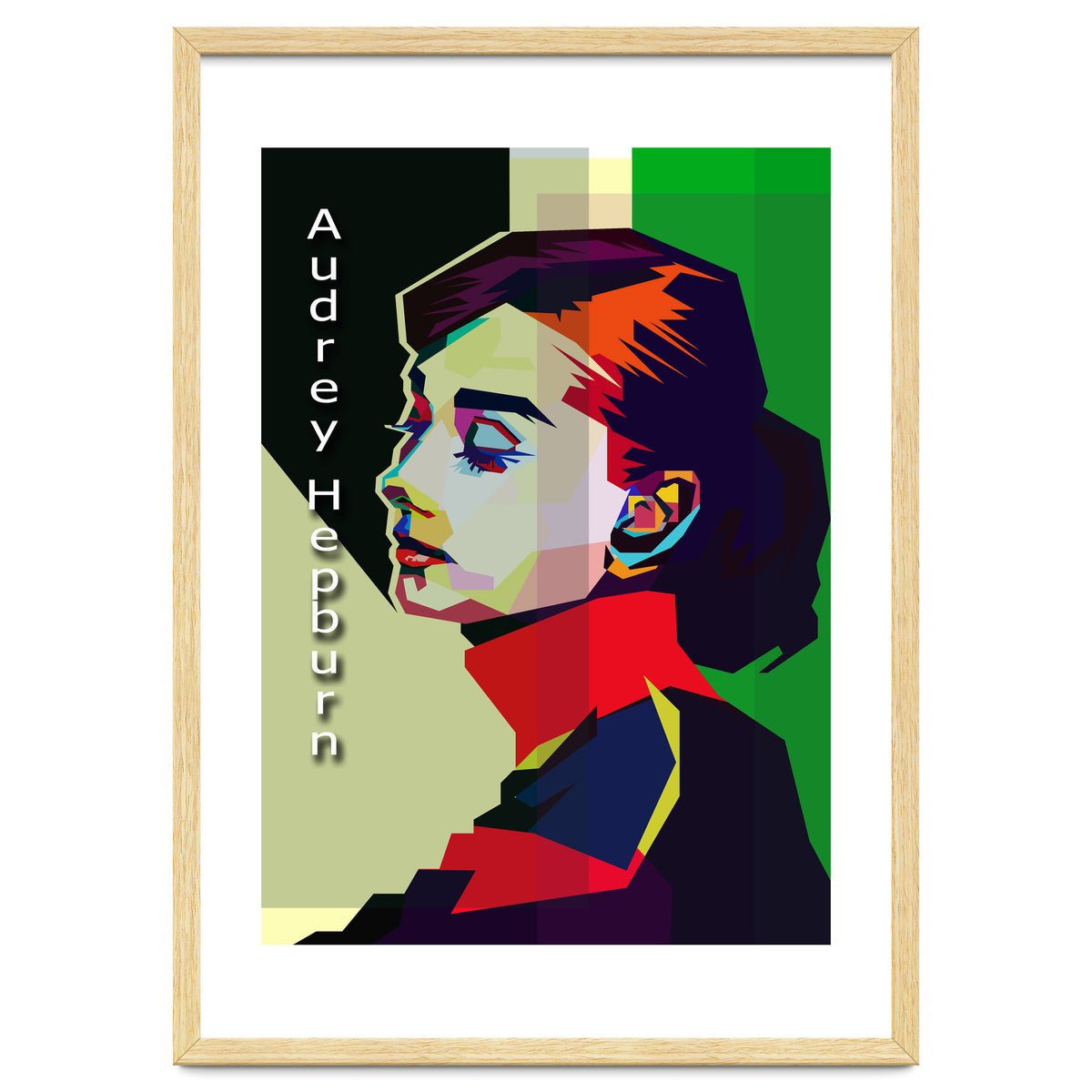 Beauty Audrey Hepburn Pop Art WPAP