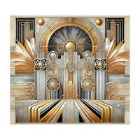 Art Deco Gold Architecture (Print Only)