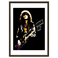 Jimmy Page American Musician Legend in Pop Art