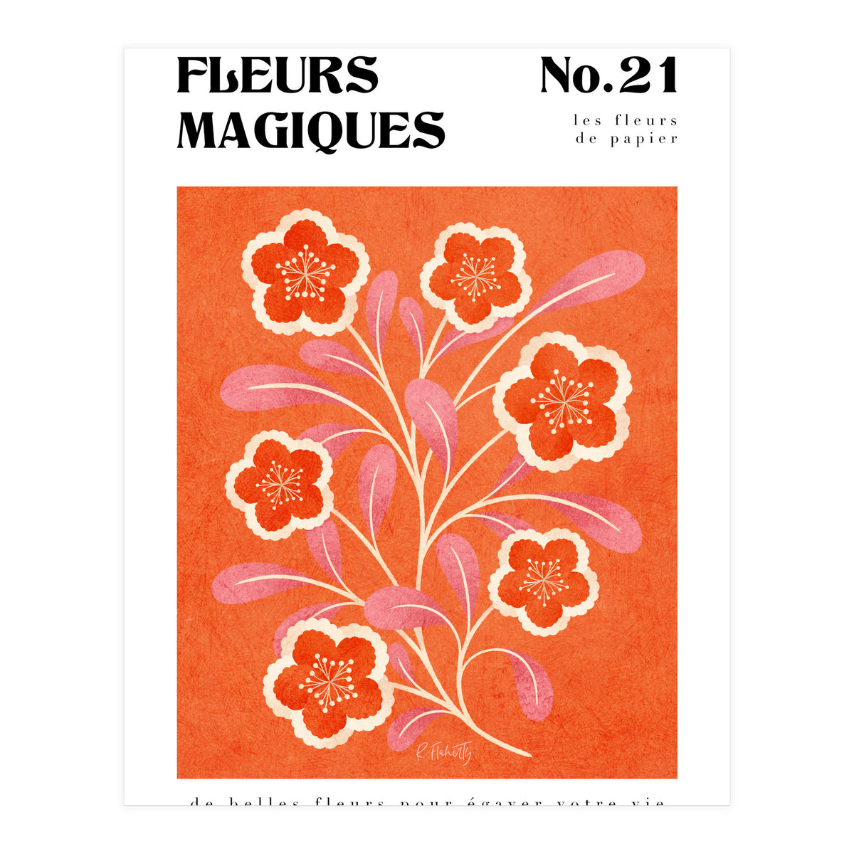 Magical Flowers No.21 Paper Blooms (Print Only)