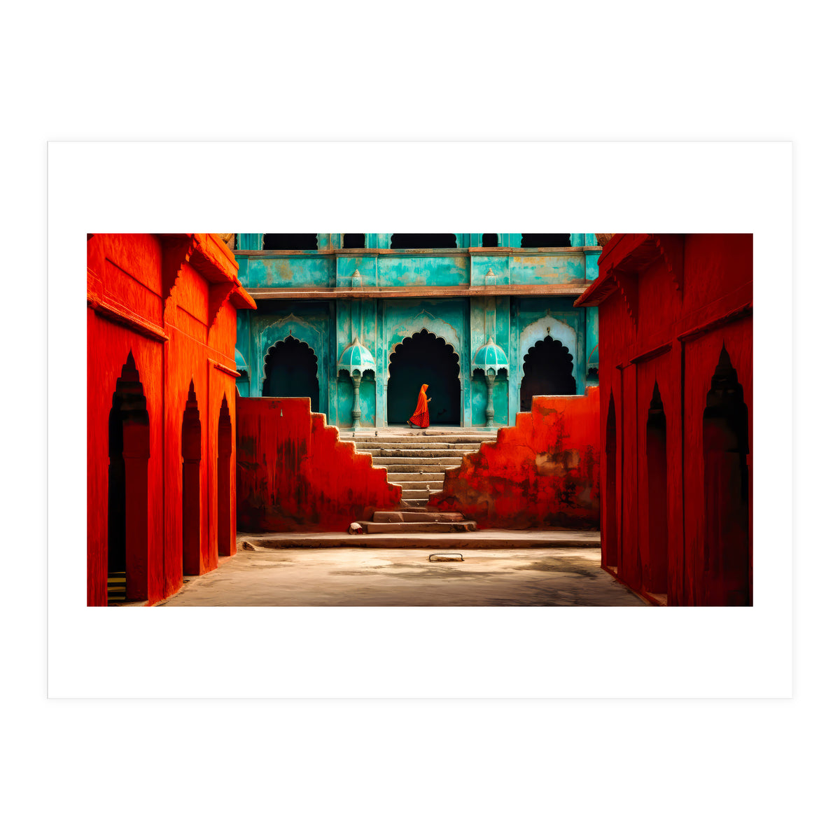 Woman in red (Print Only)